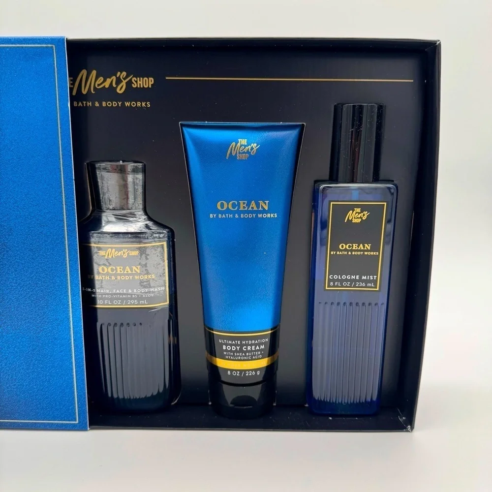Bath & Body Works Men’s Ocean Body Care Gift Box Set NWT